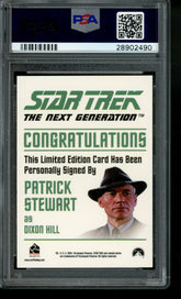 2004 Rittenhouse Star Trek TNS Patrick Stewart Limited Edition Auto PSA 10